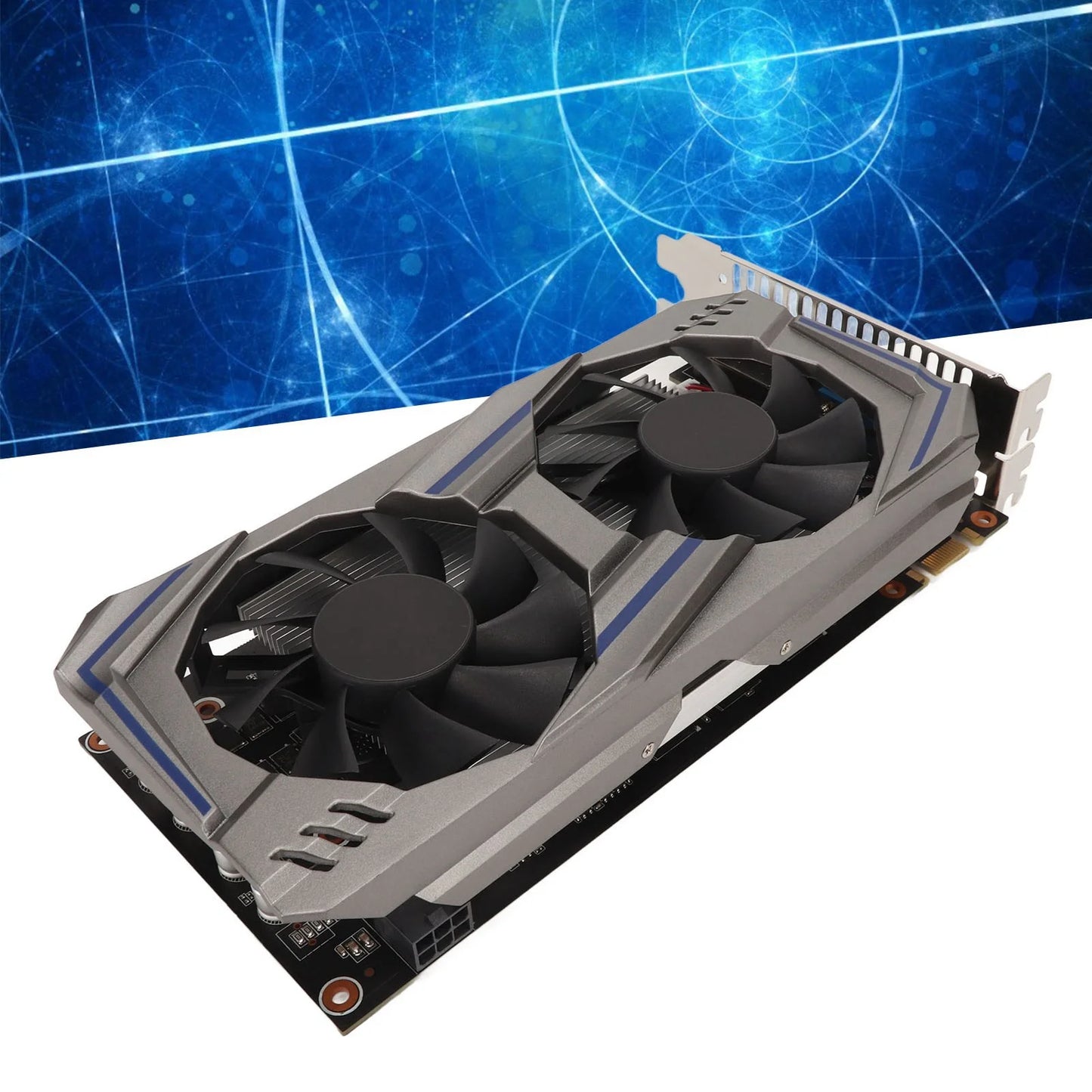 Graphics Card 128BIT GDDR5 PCI Express2.0 Double Fan Desktop PC Computer Discrete Gaming Graphics Card Double Fan Graphics Card.