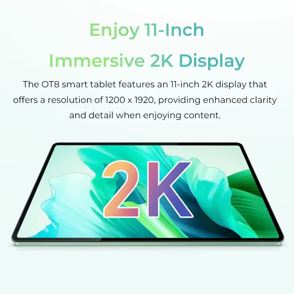 Oukitel OT8 Touch tablet, (6 + 24)Go RAM + 256Go ROM, 11 "2K screen, 8800mAh battery, Widevine L1, TÜV SÜD, GPS Dual SIM 4G.