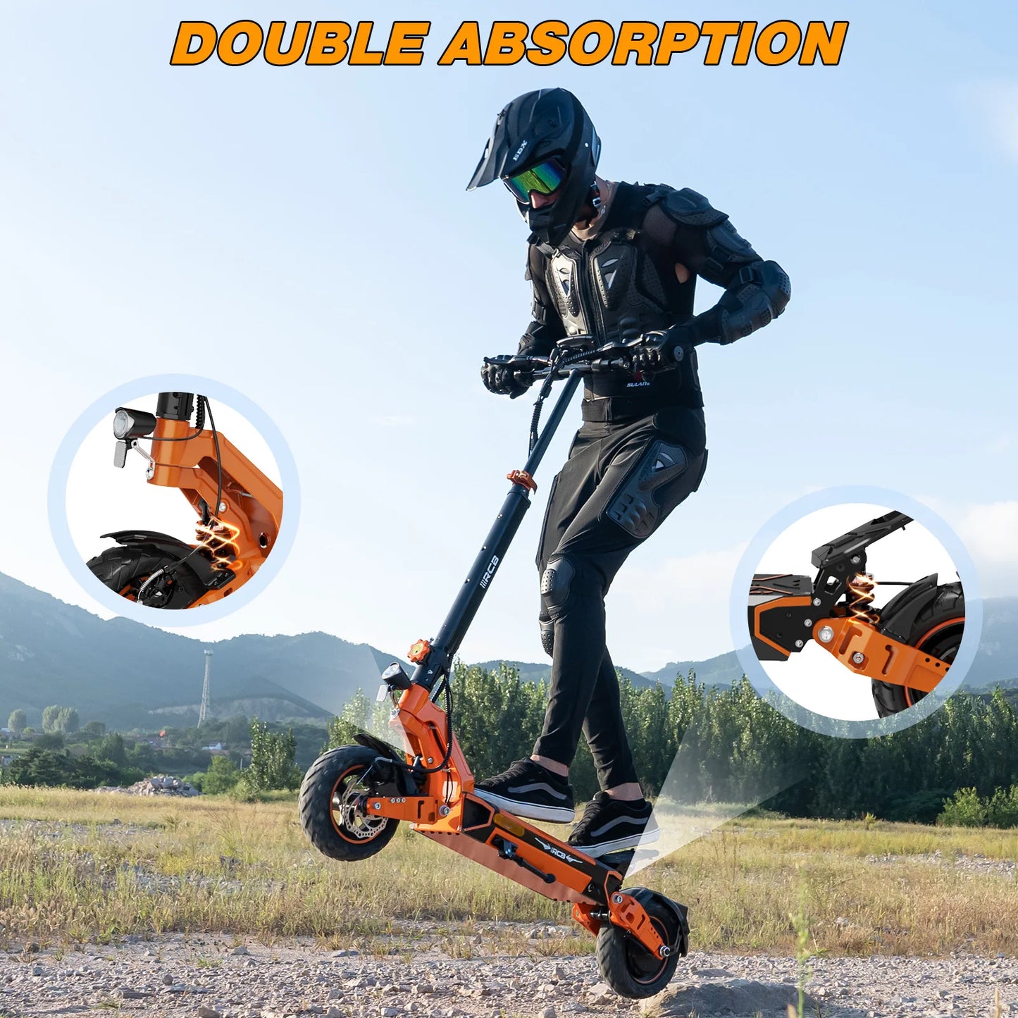 RCB D7 Adult EScooter 500W Motor Foldable E-Scooter 48V 20.8/27AH 10 Inch Tire Urban Commuting Electric Scooter.