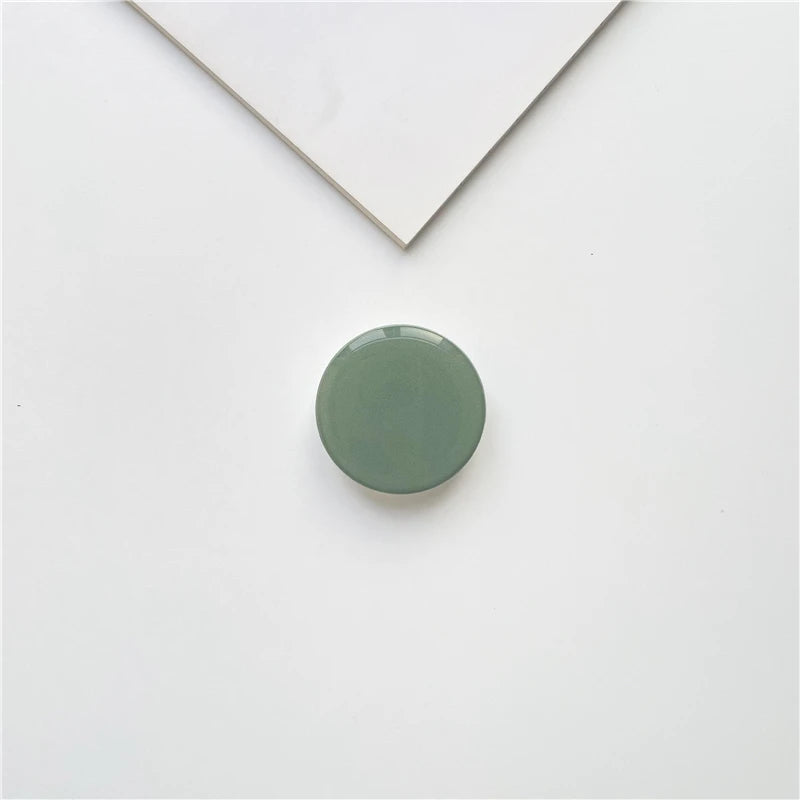 Popped Luxury Glossy Phone Socket for iPhone 12 13 14 Grip Tok Phones Holder Finger Ring Stand for Xiaomi Huawei