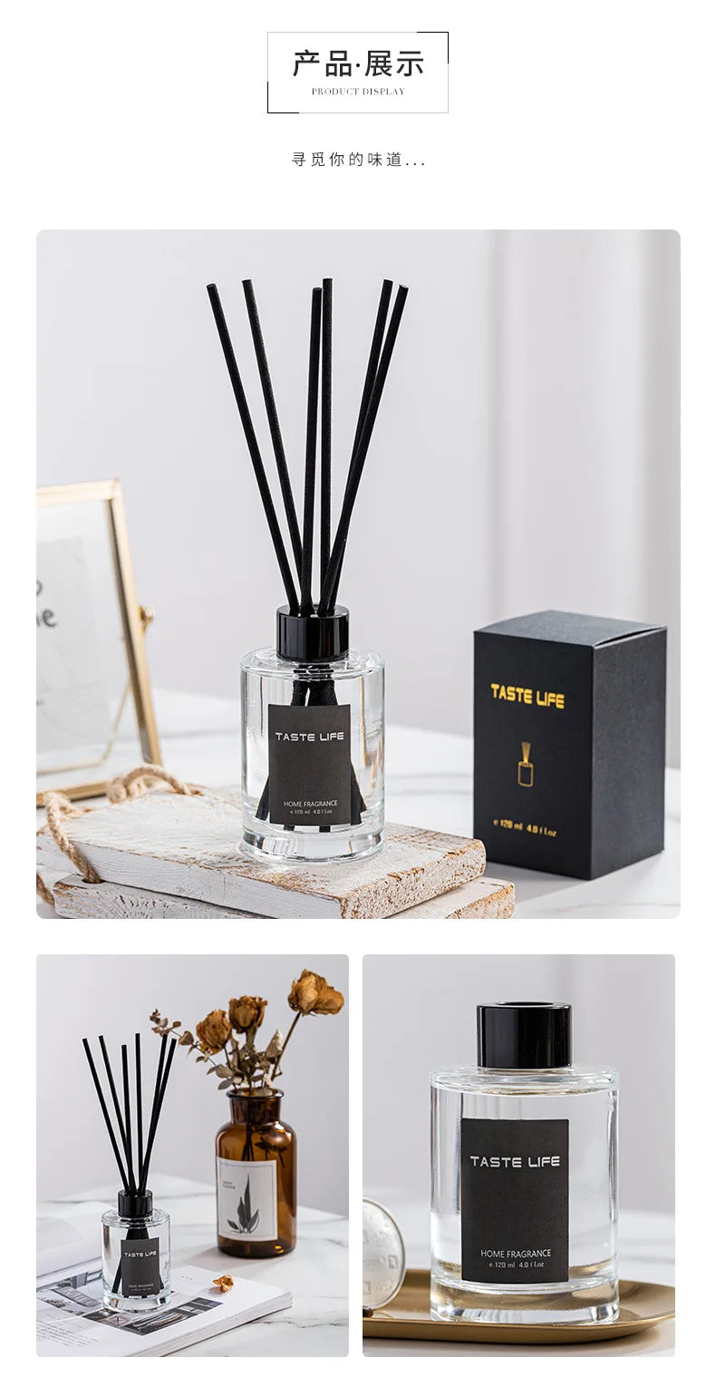 Fire-free aromatherapy 120ml essential oil Hotel home air continuous fragrance Toilet deodorant mosquito repellent aromatherapy.