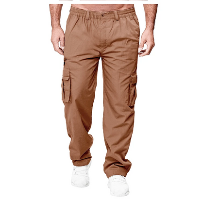 2024 Men's Cargo Pants Casual Multi Pockets Military Tactical Pants Male Outwear Loose Straight slacks Long Trousers Plus size.