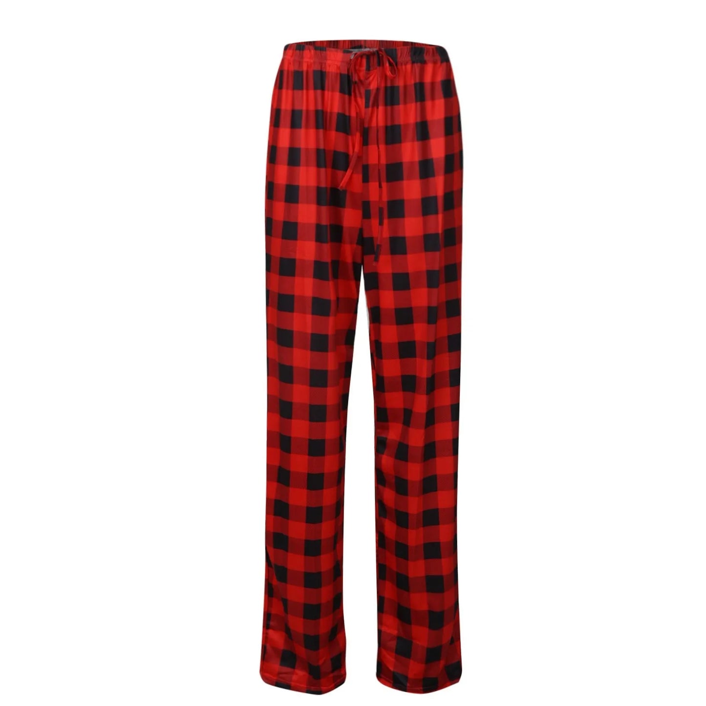 Frauen Weihnachten Pyjama Hosen Herbst Winter Plaid Gedruckt Hosen Mode Lässig Breite Bein Hosen Kleidung Streetwear