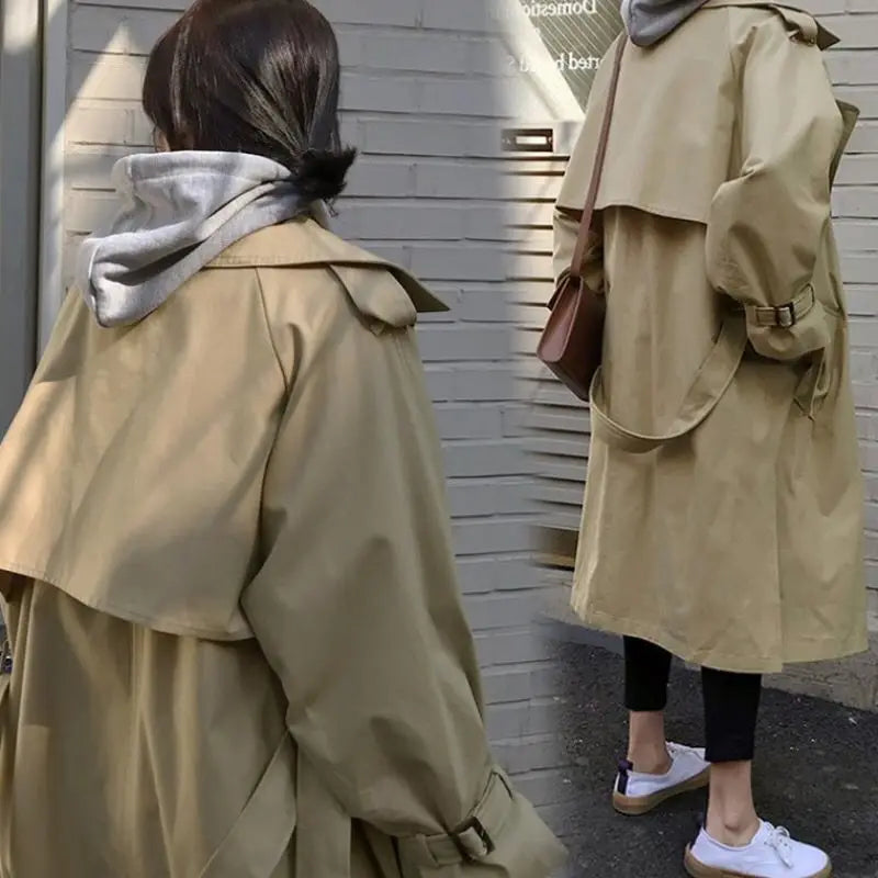 Graben Frauen Freund Herbst Koreanische Feste Weibliche Lange Stil Student Ins Alle-spiel Heißer Verkauf Neue Ankunft Harajuku Unisex outwear.