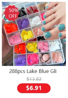 24Pcs/box Kids nails for Girl Cartoon Pattern False Nail Cute Child Fake Nails Tips Kawaii Acrylic Artificial Press on Nail+Tool.