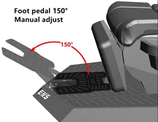 Manticore Zero Gravity Liegestuhl aus echtem Leder, Cockpit-Option, Memory-Schaum mit Massageunterstützung, mehrere Monitore
