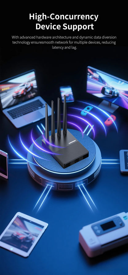 comfast WiFi6 4G LTE Cat.4 SlM Card wireless Router 300Mbps 2.4G 4 Antennas PlugPlay  Outdoor Portable Internet wireless Router.