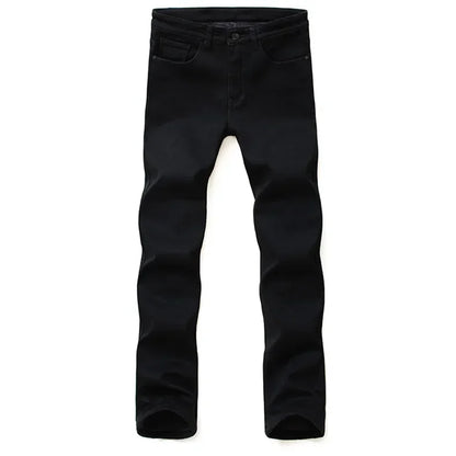 Men Classic Advanced Fashion Brand Jeans Jean Homme Man Soft Stretch Black Biker Masculino Denim Trousers Mens Pants Overalls.