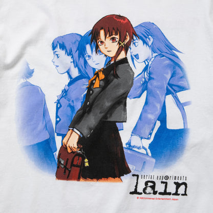 Classic Anime Serial Experiments Lain Print T-shirts Summer Men Oversized Y2k Casual Cotton T-shirts Street Hip Hop Male Clothes.