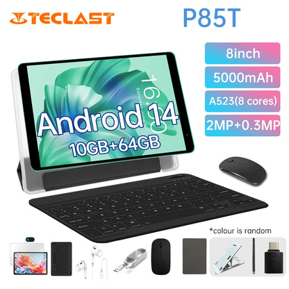 Teclast P85T 2024 Tablet Allwinner A523 8-core 1.8GHz/ 10GB(4GB+6GB) RAM/64GB ROM/8 Inch 800×1280iPS/WIFI5G/4G/5000mAh/Type-C/0.