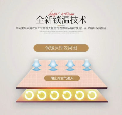 Double Layer Plush Blanket Winter Warm Comfortable Quilt Household Multiple Sizes Soft Comfortable Sheet 4 Season.