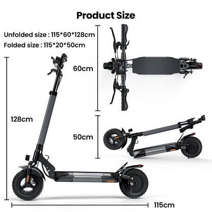 iScooter W9 Electric Scooter For Adults 1000W Motor 54.6V14Ah Battery 10  Inch Off Road Pneumatic Tires Foldable  E-scooter.