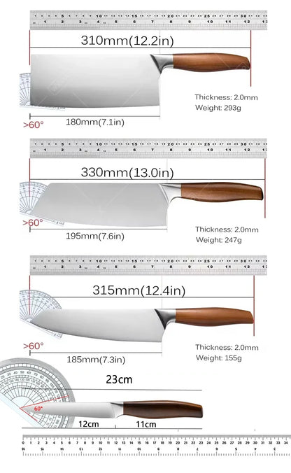 Professional Japanese Kitchen Knives Santoku Knife Stainless Steel Fish Fillet Slicing Meat Cleaver Chef Knife Cooking Tools.