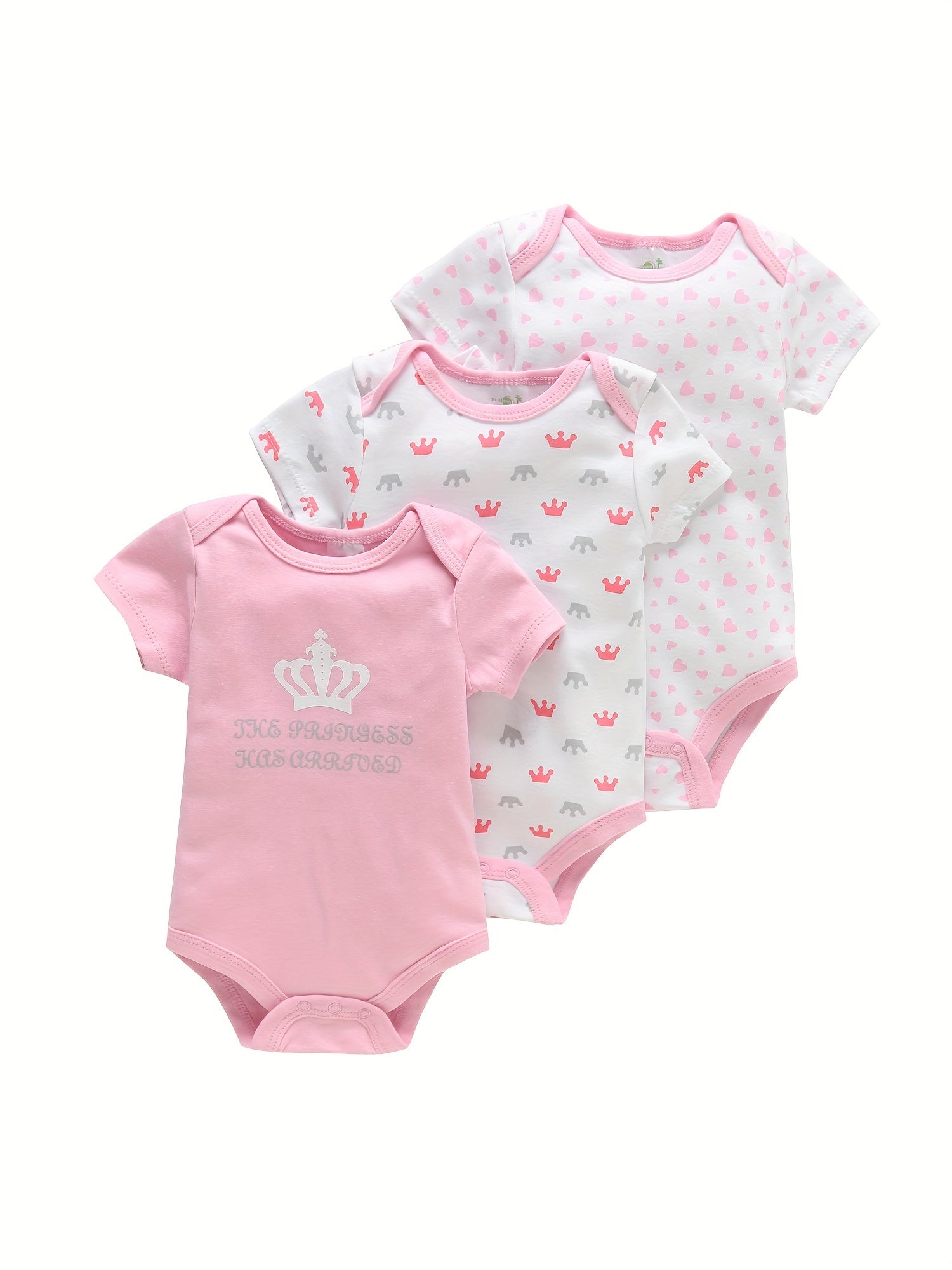 3PCS Infant Baby Nette Grafik einteilige Kleidung Für Jungen Und Mädchen, Neugeborenen Reine Baumwolle Sommer Strampler neugeborene kleidung.