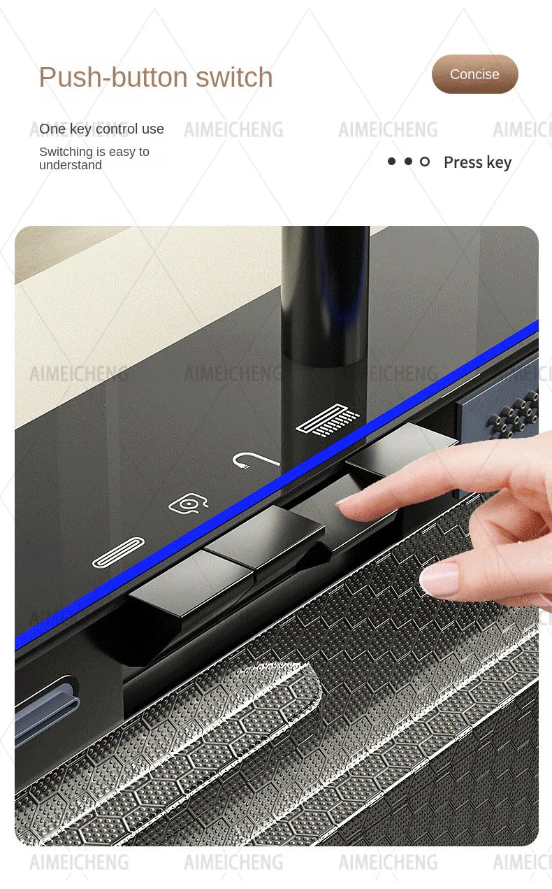 Heißer verkauf Edelstahl Wasserfall Küche Waschbecken Mit Messer Halter Digital Display Wasserhahn Set Geprägte Extra Große Einzigen Slot