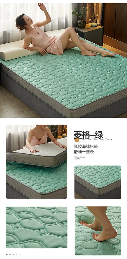 Latexmatratzen für zu Hause, Tatami-Matten, gepolstert zur Miete, dünne Polster für Einzel- und Doppel-Studentenwohnheime, verdickt