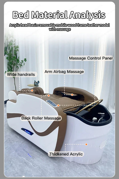 XinSheng Professionelle Elektrische Massage Bett Kopf SPA Salon Massage Tisch Haar Waschen Begasung Betten Friseur Smart Möbel