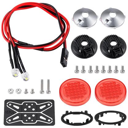 AXSPEED 1Set LED Lights Headlights Spotlight for TRX-4 TRX-6 Axial SCX10 90046 Wraith 1/10 RC Car Decoration Parts Accessories