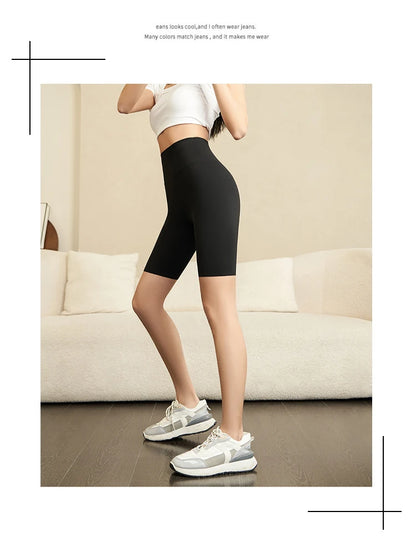 BIVIGAOS Summer Shark Biker Shorts Women High Waist Knee Short Leggings Bodybuilding Sexy Shorts Running Sports Cycling Shorts.