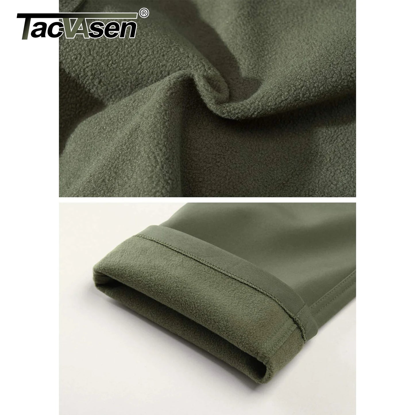 TACVASEN IX9 Winter Softshell Thermal Hiking Pants Work Pants Mens Fleece Cargo Pants Waterproof Warm Outdoor Male Trousers.