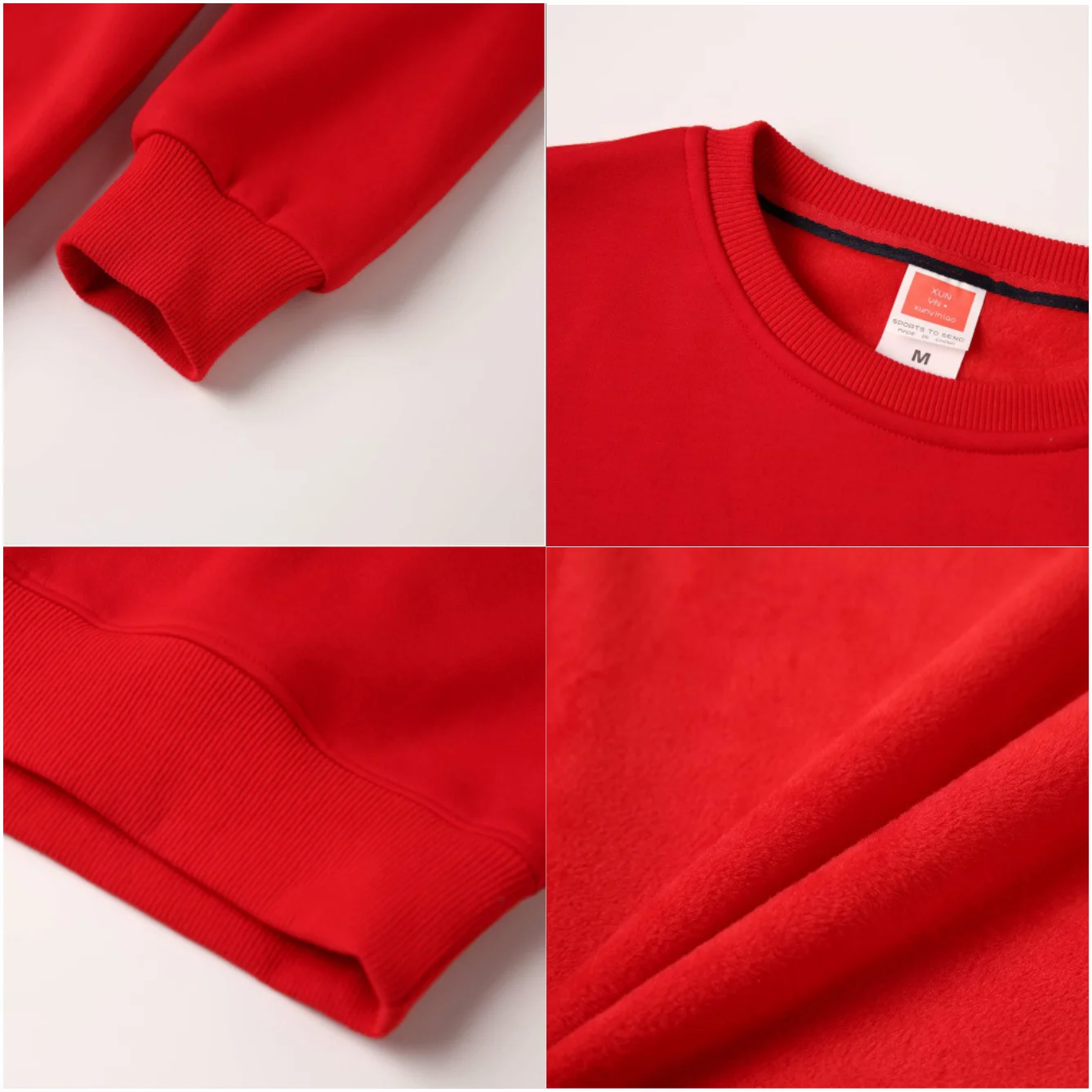 Men's Casual Pullover Custom Printed Embroidery Company Logo Clothing Fashion Winter Warm Sweater Solid Color Sweatshirt 4xl.