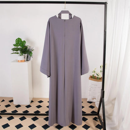 Muslim Abayas Long Maxi Prayer Dress Women Kaftans with Belt Full Sleeve Islamic Clothing Women Jilbabs Ramadan Dresses.