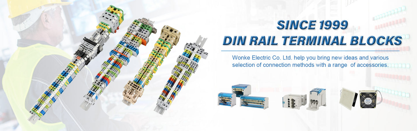 10 Stück UK 10N DIN-Schienenklemmenblock mit Schraubenzug, 10 mm Kabelstecker, mehrfarbig, Universaldraht, elektrischer Steckverbinder UK10N.