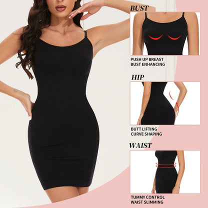 FITTOO Hosenträger Kleid Frauen Body Shaper Bauch-steuer Ärmellose Rock Abnehmen Taille Tops Weibliche Streetwear Sexy Weibliche Neue.