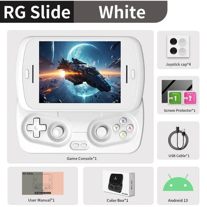 ANBERNIC RG Slide Portable Game Console 4.7-inch LTPS Transparent Display Screen 1280*960 Resolution Classic Video Game Player.