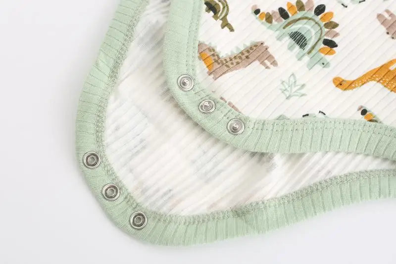 Kiddiezoom 5 Teile/los Vier Jahreszeiten Mode Cartoon Kurzarm Baby Junge Mädchen Bodys Weiche Unisex Neugeborenen Onesies Kleidung.