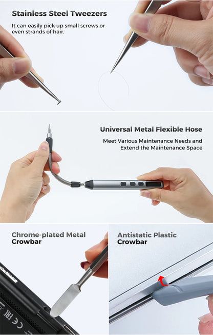 126-in-1-Präzisions-Elektroschrauber-Sets, wiederaufladbares Mini-Set, kabellose kabellose Bits für Xiaomi, Handy, mobiler Laptop, PC