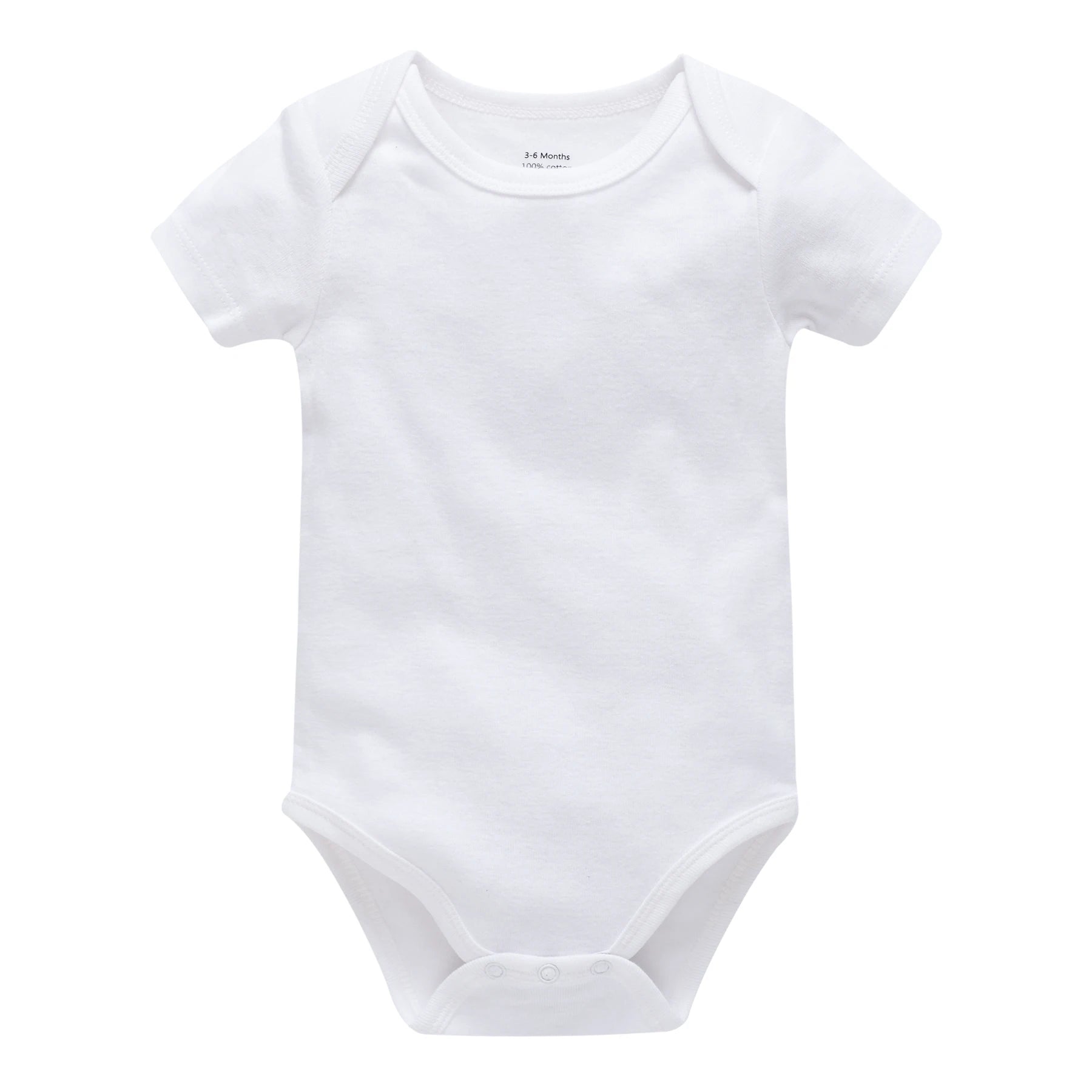 2025 Sommer Unisex Baby Body 0-24 Monate Kurzarm 100 % Baumwolle Weiß Schwarz Grau Design Säuglingskleidung.