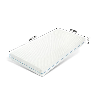 Tribesigns-Matratze, Kalschaummatratze, 200 cm, mittelfeste 7-Zonen-H3-Matratze mit atmungsaktivem, waschbarem Bezug, 20 cm hoch,