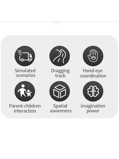 Parking Track Car Children Toys Police Cars Fire Engines Engineering Vehicle Ramp Road Construction Inertial Sliding Track Games.