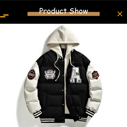 2025 New Winter Men Outdoor Windbreak Warm Travel Jacket Men Autumn Hooded Casual Fashion Sport Brand Loose Jacket Male Coat Top.