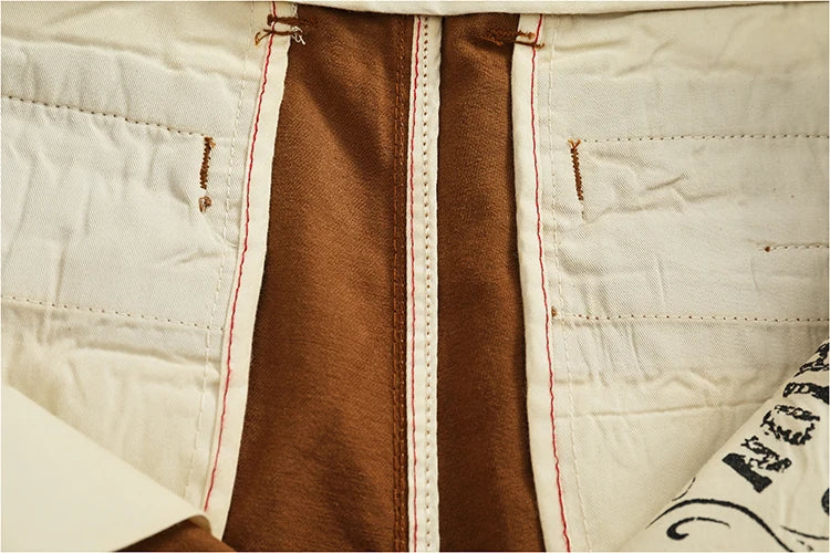 Spring And Autumn New American Retro 100% Cotton Multi-pocketed Washed Old Straight Casual Pants Loose Fashion Cargo Trousers