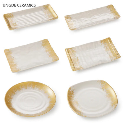 1Pc Thickened Melamine Tableware Not Easily Broken Plastic Barbecue Plate Merchant Dining Plate Household Kitchen Accessories.