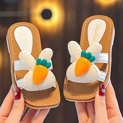 Children Slippers Kids Summer Cartoon Beach Shoes Girls Baby Soft Sole Non-Slip.