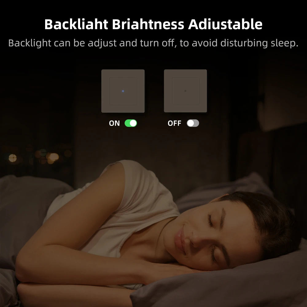 AVATTO Tuya WiFi Smart Lichtschalter/Vorhangschalter, Multi-Frame-Kombinationslichter und Vorhangschalter unterstützen Alexa Google Home.