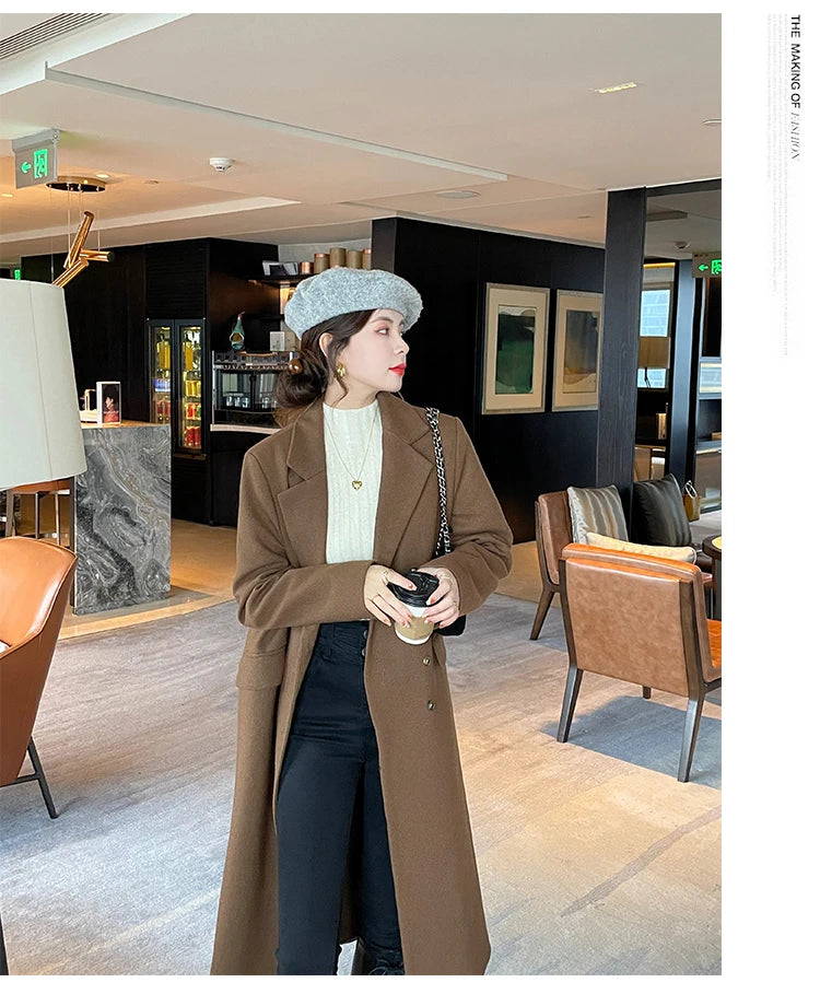 2025 gestrickte Pullover Dicke Warme Rollkragenpullover Frauen Tops Gefüttert Pullover Herbst Winter Streetwear Jersey Strickwaren Jumper.