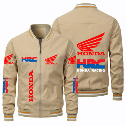 2025 New Men's Honda Motorcycle Jacket Honda Wing HRC Logo Jacket Oversized Biker Racing Team Jacket Honda Men's Clothing Coats.