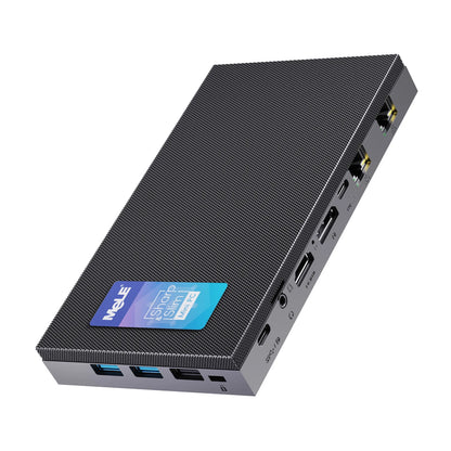 MeLE QuieterDL Fanless Mini PC 2.5Gb Dual LAN N100 Micro PC USB-C HDMI2.0+DP1.4 Triple Display Desktop Computers.