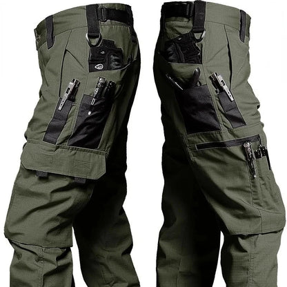 Wear Resistant Work Pant Man Multi-pocket Straight Cargo Trousers Outdoor Jogging Tactical Pants Spring Autumn Casual Trousers.