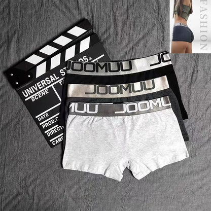 3PCS Weibliche Boyshort boxer frauen Baumwolle Boxer Unterwäsche Damen Atmungsaktive Brief Gürtel Briefs Sport Mädchen Knickers