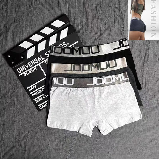 3PCS Weibliche Boyshort boxer frauen Baumwolle Boxer Unterwäsche Damen Atmungsaktive Brief Gürtel Briefs Sport Mädchen Knickers