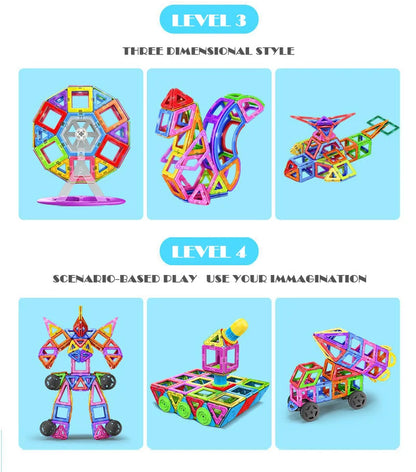 1pcs Big Size Magnetic Designer Magnet Building Blocks Accessories Educational Model Constructor Toys For Children Gifts.