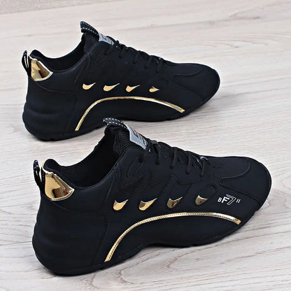 Luxury Men's Sneakers High Quality Leather Casual Shoes for Men Fashion All-match Sport Shoes Platform Comfor Men Running Shoes.