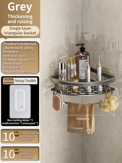 Yun jie ya Free Punch Bad Lager regal Kleiderbügel WC Eck regal Veranstalter Wand Dusch regal Wohn accessoires