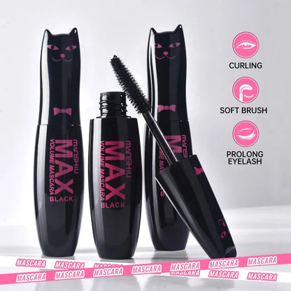 1PCS Fashion Original Max Volume Mascara Black Water-proof Curling And Thick Eye Eyelashes Makeup 4d Fiber Lash Mascara Beauty.