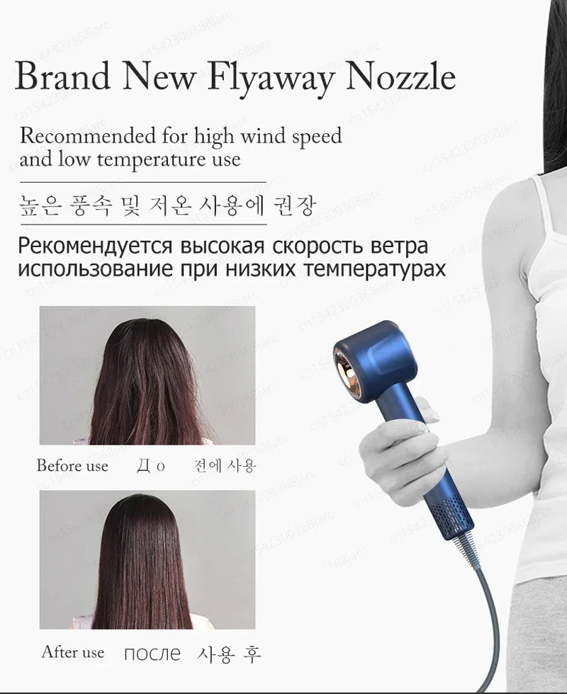 220V 1600W Super Hair Dryer Leafless Hair dryer Personal Hair Care Styling Negative Ion Tool Constant Anion Electric Hair Dryers